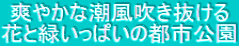爽やかな潮風吹き抜ける 花と緑いっぱいの都市公園