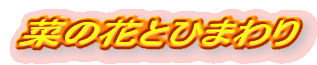 菜の花とひまわり